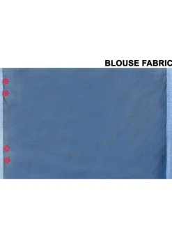 Handloom Cotton Saree in Royal Blue