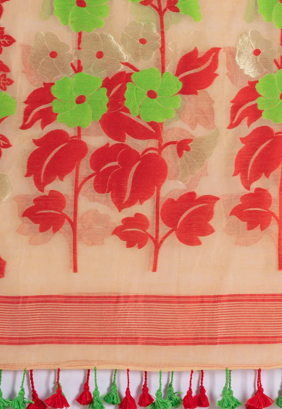 Handloom Cotton Saree in Beige