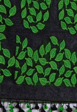 Handloom Cotton Saree in Black