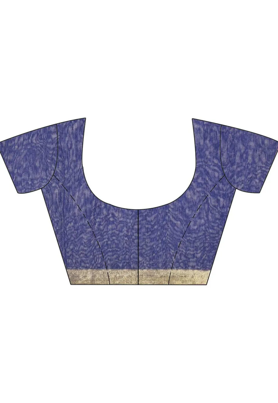 Handloom Cotton Silk Jamdani Saree in Navy Blue