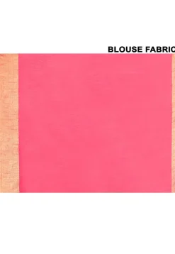 Handloom Cotton Silk Saree in Fuchsia