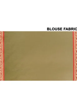 Handloom Cotton Silk Saree in Green