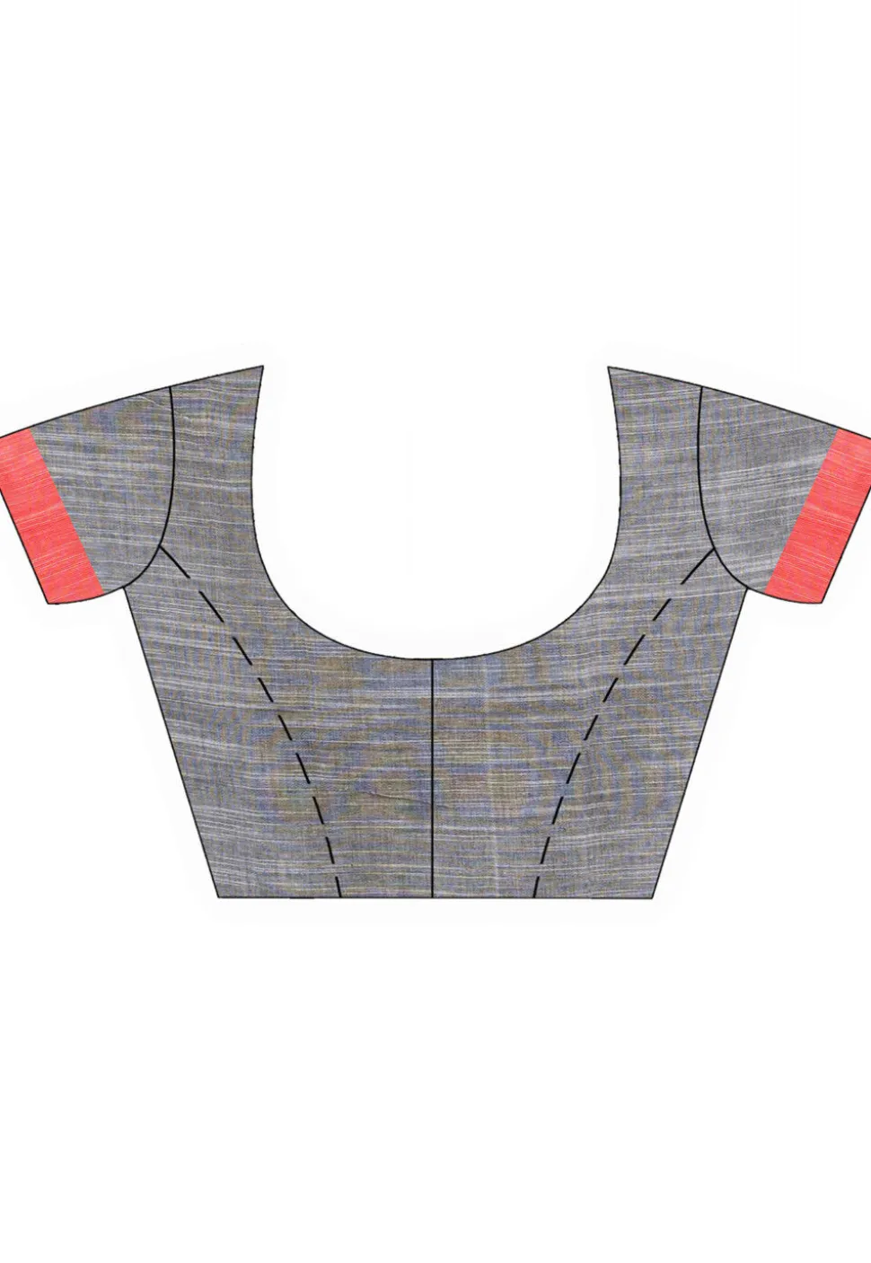 Handloom Jamdani Pure Cotton Saree in Grey