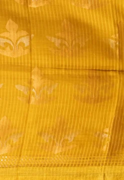 Handloom Jamdani Pure Matka Silk Saree in Mustard