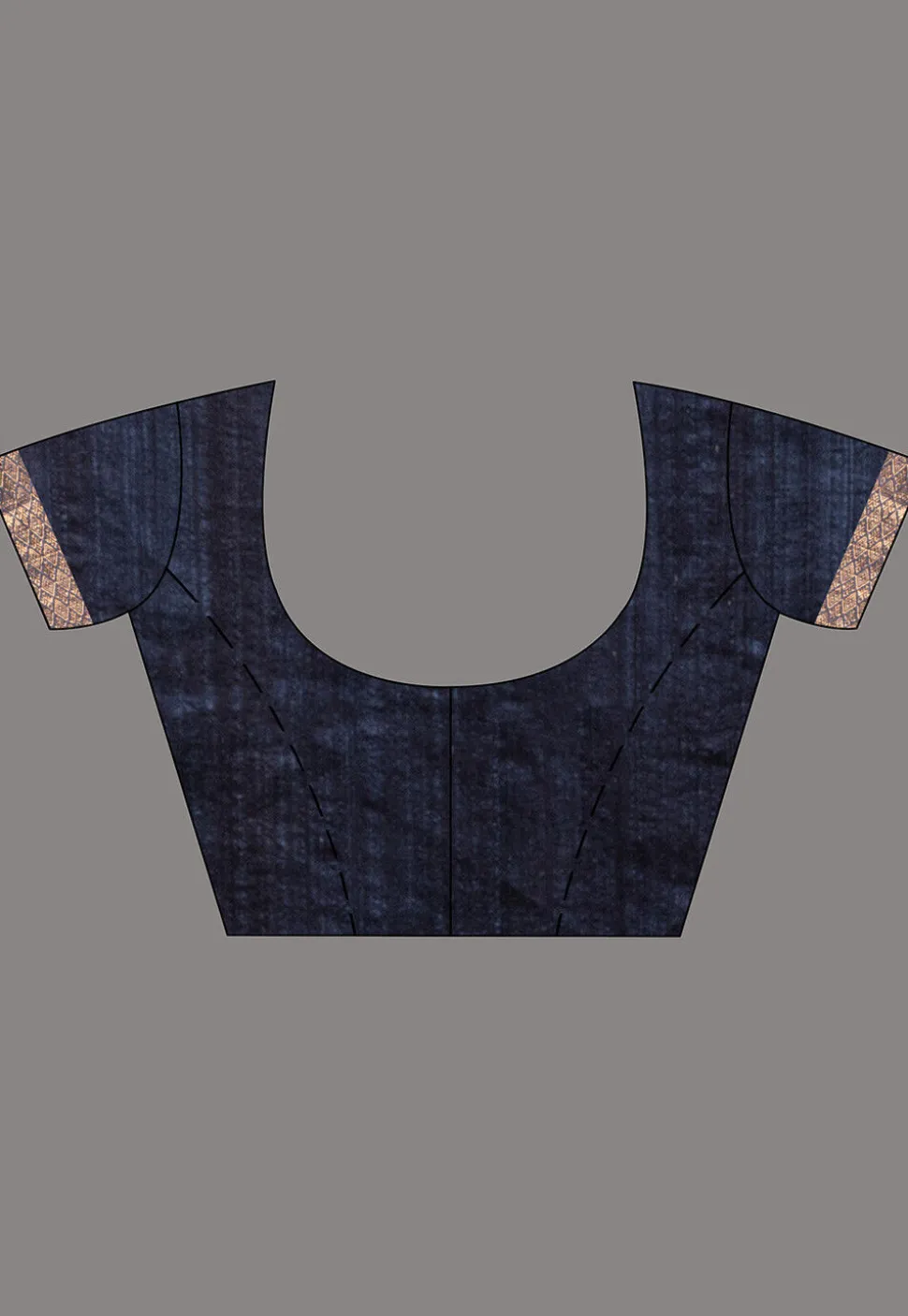 Handloom Jamdani Pure Matka Silk Saree in Navy blue
