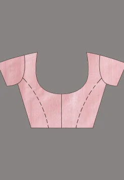Handloom Jamdani Pure Matka Silk Saree in Baby Pink