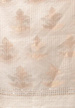 Handloom Jamdani Pure Matka Silk Saree in Off White