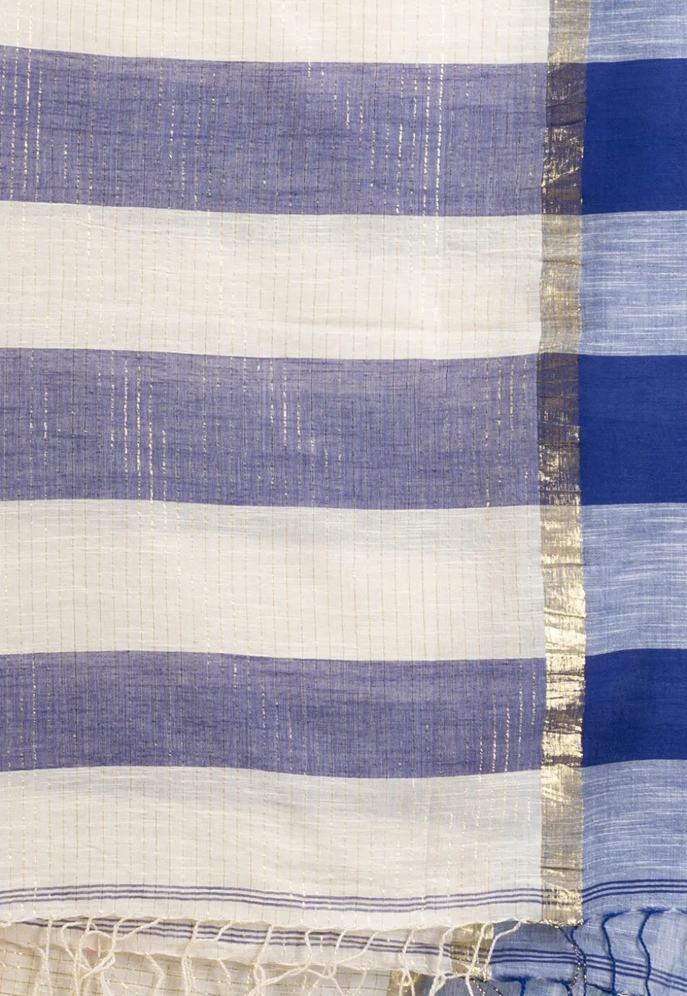 Handloom Pure Cotton Saree in Off White