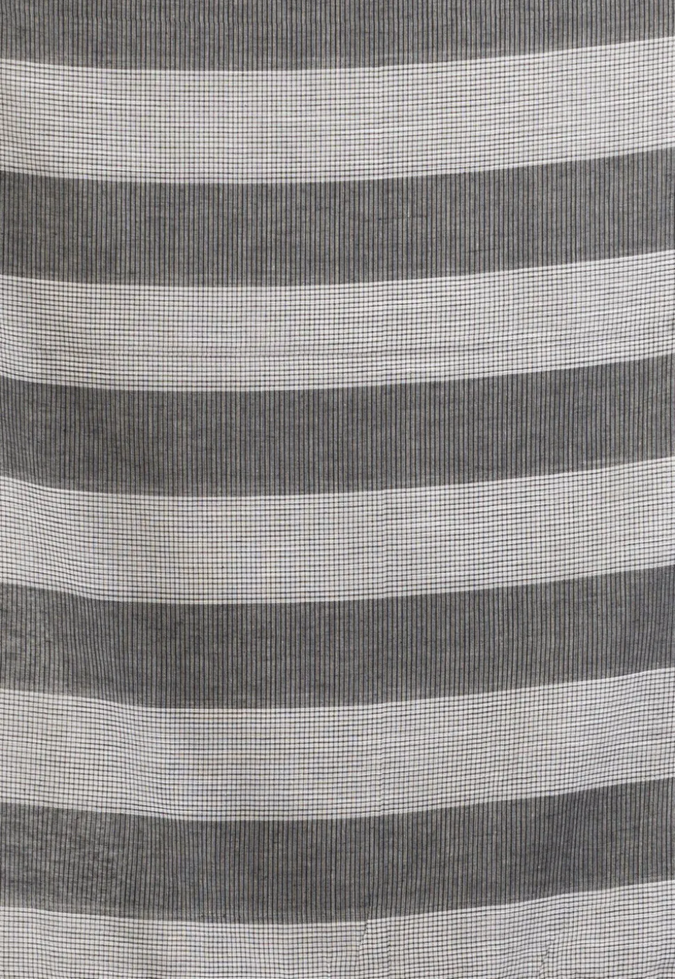 Handloom Pure Cotton Saree in White and Black