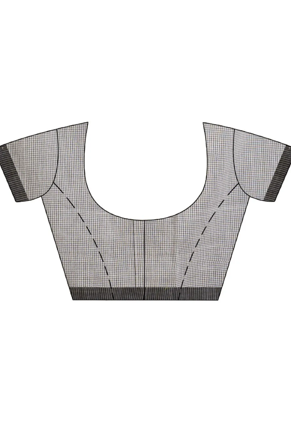 Handloom Pure Cotton Saree in White and Black