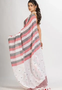 Handloom Pure Cotton Saree in Multicolor
