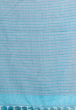 Handloom Pure Cotton Saree in Blue