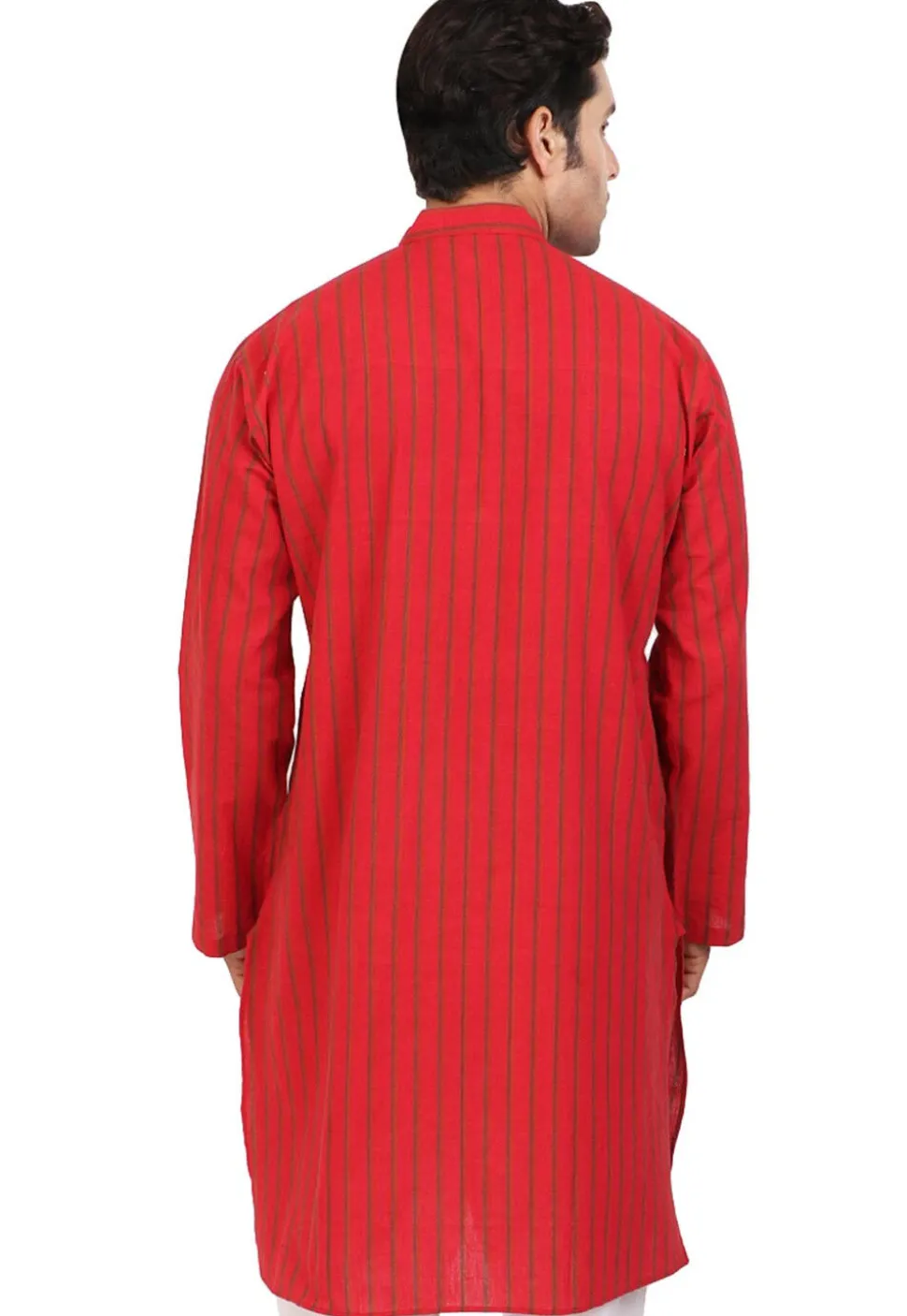 Handloom South Cotton Kurta in Red