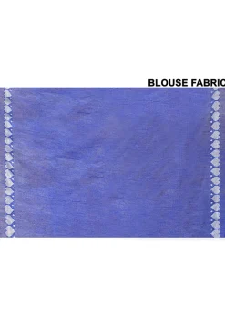 Handloom Tissue Silk Saree in Navy Blue
