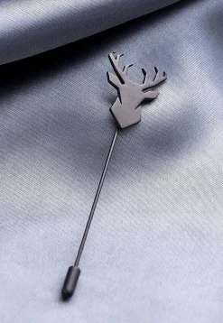 Imperial Stag Metallic Lapel Pin