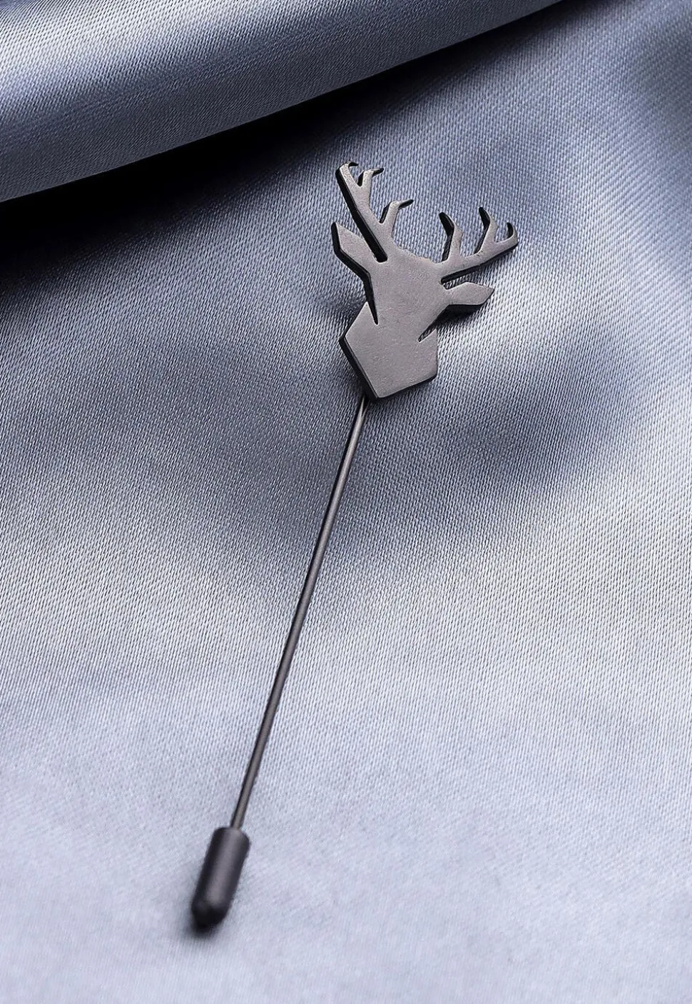 Imperial Stag Metallic Lapel Pin