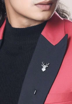 Imperial Stag Metallic Lapel Pin