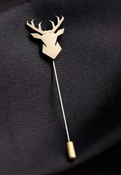 Imperial Stag Metallic Lapel Pin