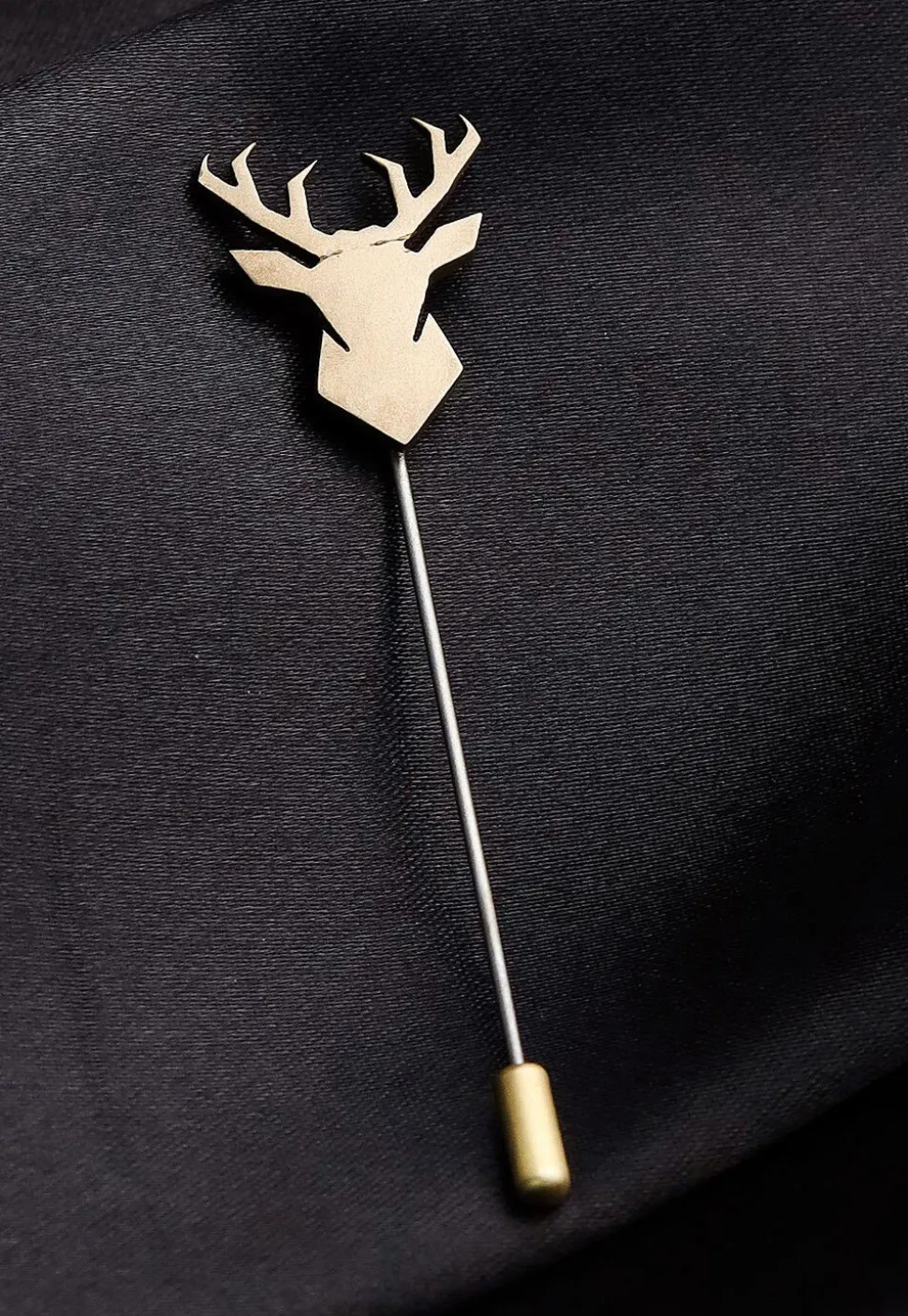 Imperial Stag Metallic Lapel Pin