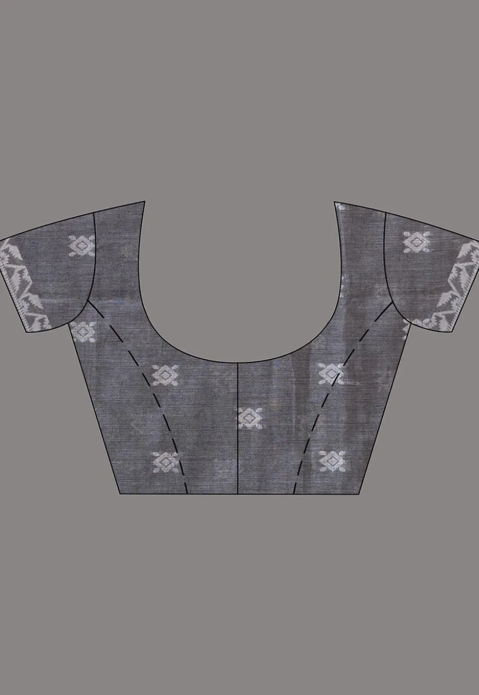 Jamdani Pure Cotton Saree in Grey