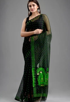 Jamdani Saree in Black