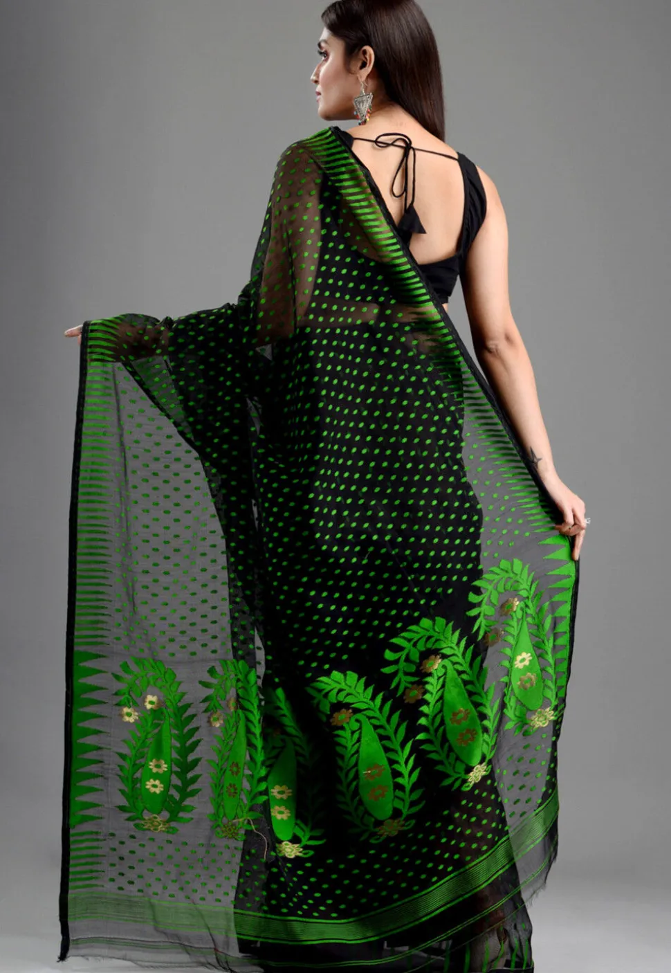Jamdani Saree in Black