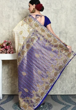 Kanchipuram Pure Silk Saree in Multicolor