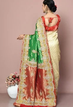 Kanchipuram Pure Silk Saree in Multicolor