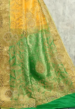 Kanchipuram Pure Silk Saree in Yellow