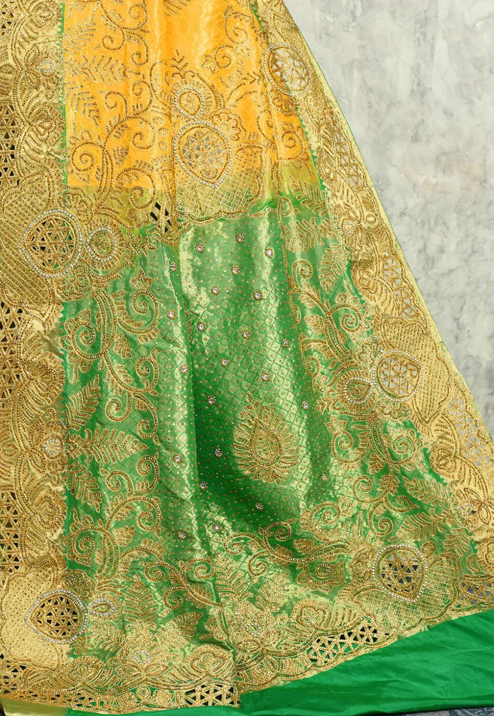 Kanchipuram Pure Silk Saree in Yellow