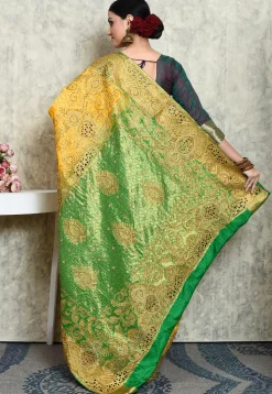Kanchipuram Pure Silk Saree in Yellow