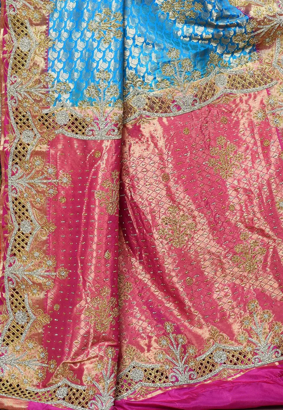 Kanchipuram Pure Silk Saree in Multicolor