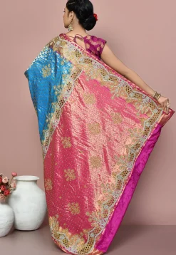 Kanchipuram Pure Silk Saree in Multicolor