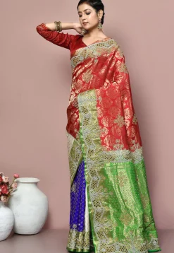 Kanchipuram Pure Silk Saree in Multicolor