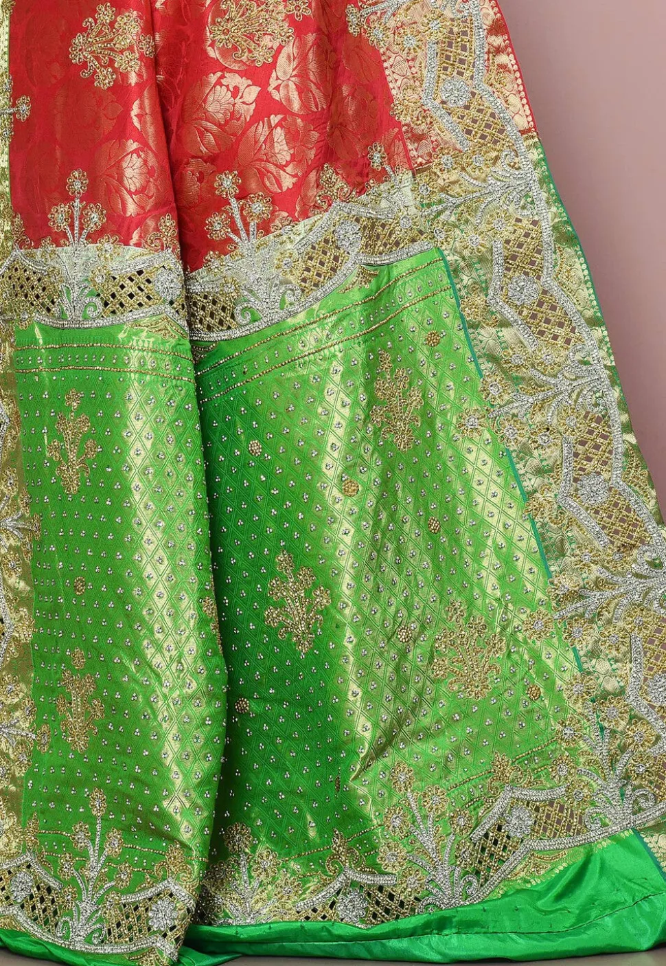 Kanchipuram Pure Silk Saree in Multicolor