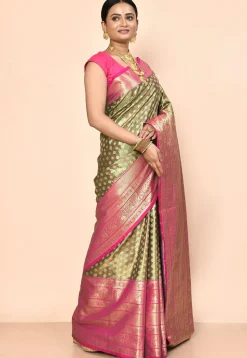 Kanchipuram Saree in Antique
