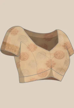 Kanchipuram Saree in Beige