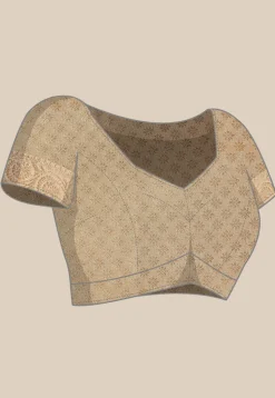 Kanchipuram Saree in Beige