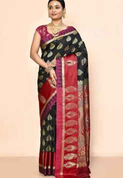 Kanchipuram Saree in Black