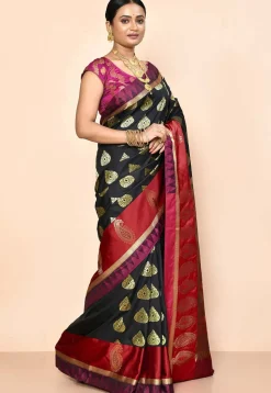 Kanchipuram Saree in Black