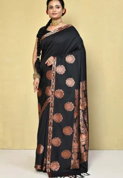 Kanchipuram Saree in Black