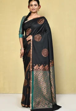 Kanchipuram Saree in Black
