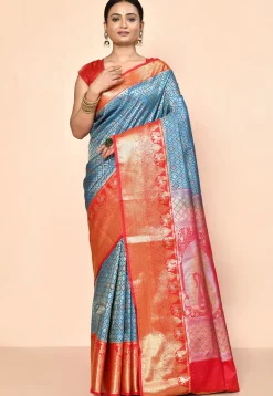 Kanchipuram Saree in Blue