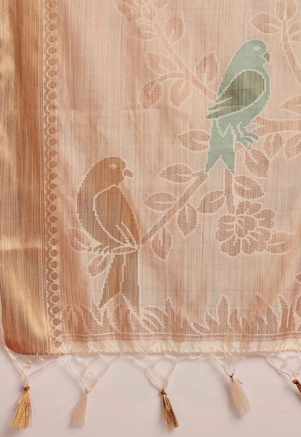 Kanchipuram Saree in Cream