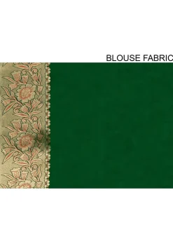 Kanchipuram Saree in Dark Green