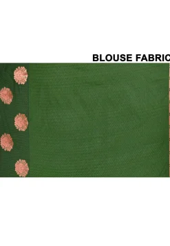 Kanchipuram Saree in Dark Green
