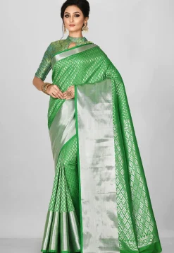 Kanchipuram Saree in Green