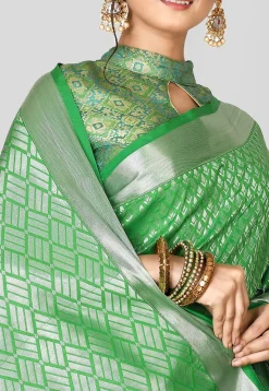 Kanchipuram Saree in Green