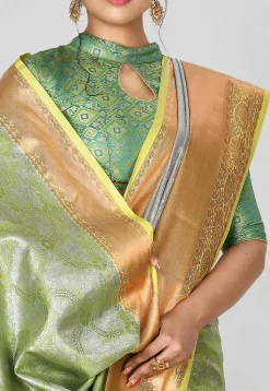 Kanchipuram Saree in Green