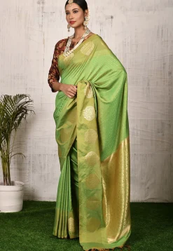 Kanchipuram Saree in Green